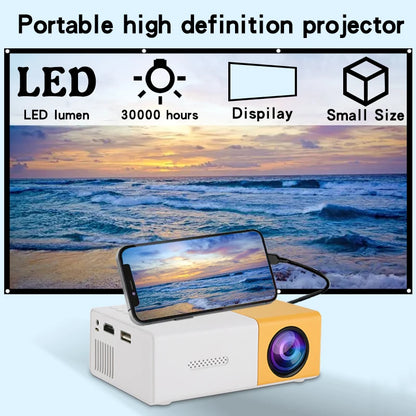 YG300 Portable Mini Projector, High-Definition Television, USB, SD Memory Support, Outdoor Movie Projector