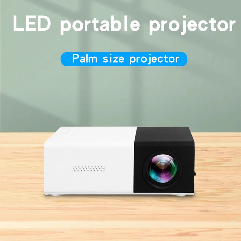 YG300 Portable Mini Projector, High-Definition Television, USB, SD Memory Support, Outdoor Movie Projector